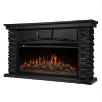 Каминокомплект: Очаг Royal Thermo Aurora RTFP/P-AR40LS, портал Porto 42/40/36 камень черный